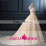 KE181 Real Sample Off- Shoulder Ball Gown Dubai Wedding Dress thumbnail-4