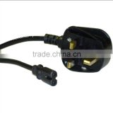 Seller 3 Pin UK Mains Top Plug 13A 13 AMP With AC Power Cord UK BS fuse plug