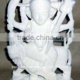 White Marble Durga Goddess Statues