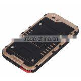 Wholesale Gold Anti Shock Dustproof Case for IPhone 6 6S Hybrid Metallic TPU Waterproof Casing thumbnail-2