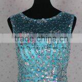 Gorgeous Handmade Beaded Sleeveless Sexy Long Dubai Designers Wholesale Evening Dress thumbnail-6