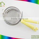 Newest Stainless Steel Frying Strainer With TPR Handle,frying Skimmer thumbnail-1