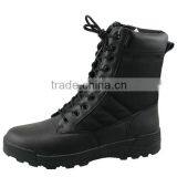 Black Leather Tactical Boots Combat Boots Military and Civil Use Boots Policemen Boots thumbnail-1