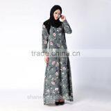 New Arrival Floral Muslim Women Abayas Islamic Clothing thumbnail-2
