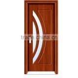 Modern House Pvc Wood Glass Door Design PV-6267 thumbnail-1