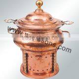 Brass Plated Rounded Base Chafing Dish for Sale | 2016 Metal Made High Quality Dish thumbnail-6