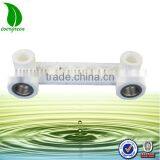 PPR Pipe Female Thread Brass Insert Double Tee Fittings