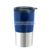 Wide Mouth RED Tumbler Fluctuation Double Loop Auto Mug Bell Double Wall Eco-friendly Auto Travel Cup Mug thumbnail-1