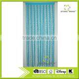 Hanging Bead Curtain With Blue Ribbons thumbnail-1