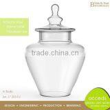 Shaped Promotional Home Decorative Glass Jars And Lids thumbnail-5