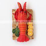 Custom Design 3D Resin Seafood Delicious Lobster Shaped Fridge Magnet thumbnail-2