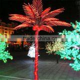 pink artificial LED lights palm tree led light show tree and flowers artificial purple palm tree