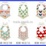 China Manufacturer Wholesale Private Label Cotton Reversible Tassel Fringe Baby Bandana Bibs thumbnail-6