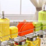 Ceramic Canister Set With Stainless Metal Stand thumbnail-5