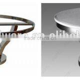 Round Dining Table With Metal Base thumbnail-3