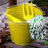 Metal Ice Bucket With Handle,galvanized Metal Beer Bucket With Wooden Handle,ice Bucket With Wooden Handle thumbnail-4