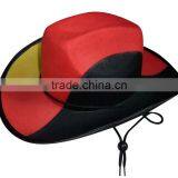 2017 New Products Cowboy Style German Flag Football Fans Wool Felt Hat Suppliers for World Cup Sports Events Promotion thumbnail-4