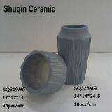 Matt Gray Color Vase Indoor Vase Ceramics Vases Home Decoration thumbnail-2