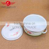 Competitive Price Enamel Drum Shape Cooking Pot Enamel Cassrole thumbnail-4