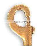 1-1/8" Solid Brass Hook, High Quality Solid Brass Swivel Eye Snap Hook thumbnail-2