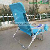 Outdoor Light Blue Lightweight Aluminum Backpack Folding Chair thumbnail-2