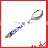 High Quality Blue and White Porcelain Stainless Steel Metel Spoon thumbnail-1