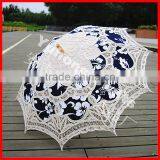 Anji Umbrella Factory 100% Cotton Handmade Wooden Stick Lace Parasol thumbnail-4