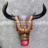 Dragon Mask Wall Hanging Decor Handmade in Nepal thumbnail-4