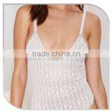 2016 Sexy One Piece Bathing Suits White Fitness Swimwear thumbnail-5