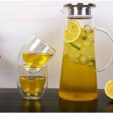 Water Bottle Wholesale Glass Bottle Wholesale Water Jug Glass Decanter Glass Bottle for Kitchen Resturant and Hotel thumbnail-2