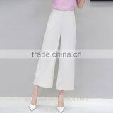 Wholesale Women's Wool Wide Leg Palazzo Trousers Casual Pants High Waist Straight Pants thumbnail-6