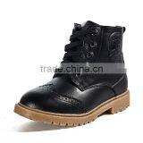 Best Quality High Top Kids Leather Casual Shoes Sample for Boys Fashion Style, China Brand Children High Upper Casual Shoes Good thumbnail-3