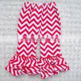Hot Sale Rainbow Kids Ruffle Bottom Pants Cute Newborn Clothes Girls Triple Ruffle Pants Wholesale thumbnail-2