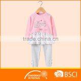 Baby Girl Rabbit Printed Clothing Set thumbnail-1