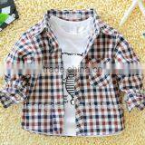 Plaid Cotton Shirts for Kids thumbnail-1