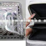 Fashion New Silver Stitching Crown Leather pu Wallet thumbnail-1