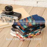 New Fashion Men's White and Black Socks Novelty Stripes Grid Short Sock Winter Autumn Men 100 Cotton In Tubes Socks thumbnail-2