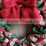Custom Muticolor Burlap Christmas Wreath thumbnail-4