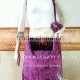 Thai Large Cotton Shoulder Hippie Boho Hobo Sling Crossbody Yaam thumbnail-1