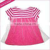 Make to Order Latest Design Summer Baby Pure Cotton Pink Net Frock and Dresses thumbnail-2