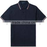 Contrast Double Rib Neck and Cuff Pique Cotton Short Sleeves Polo Shirt thumbnail-1