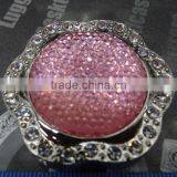 Fashion Round Jewelry crystal red foldable bag holder/purse hook