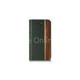 Iphone 4S PU Leather Cell Phone Case , Hand Made Leather Folio Case for Girls and Boys thumbnail-1