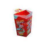 Supermarket Red Corrugated POP Cardboard Displays for Snacks