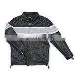 Silver Black Leather Jackets Kids Size Coat
