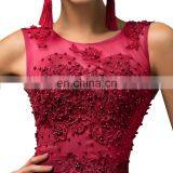 Grace Karin Long A-line Chiffon Sleeveless Women Formal Wine Red Prom Dress Abendkleider CL007555-5 thumbnail-5