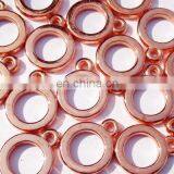 Metallic Plated Acrylic Beads, Copper Coated, size 2x13mm