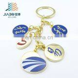 Promotional Custom Made Gold Plating Enamel Metal Keychain thumbnail-4