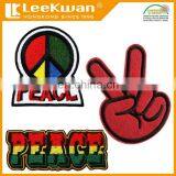 Iron on Hippie Peace Fingers Clothing Patches, Iron Peace Clothing Patches, Clothing Patches thumbnail-1