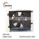 Toyo-ta Ag-ya Radiator Cooling Fan Motor & Shroud 16800-1030